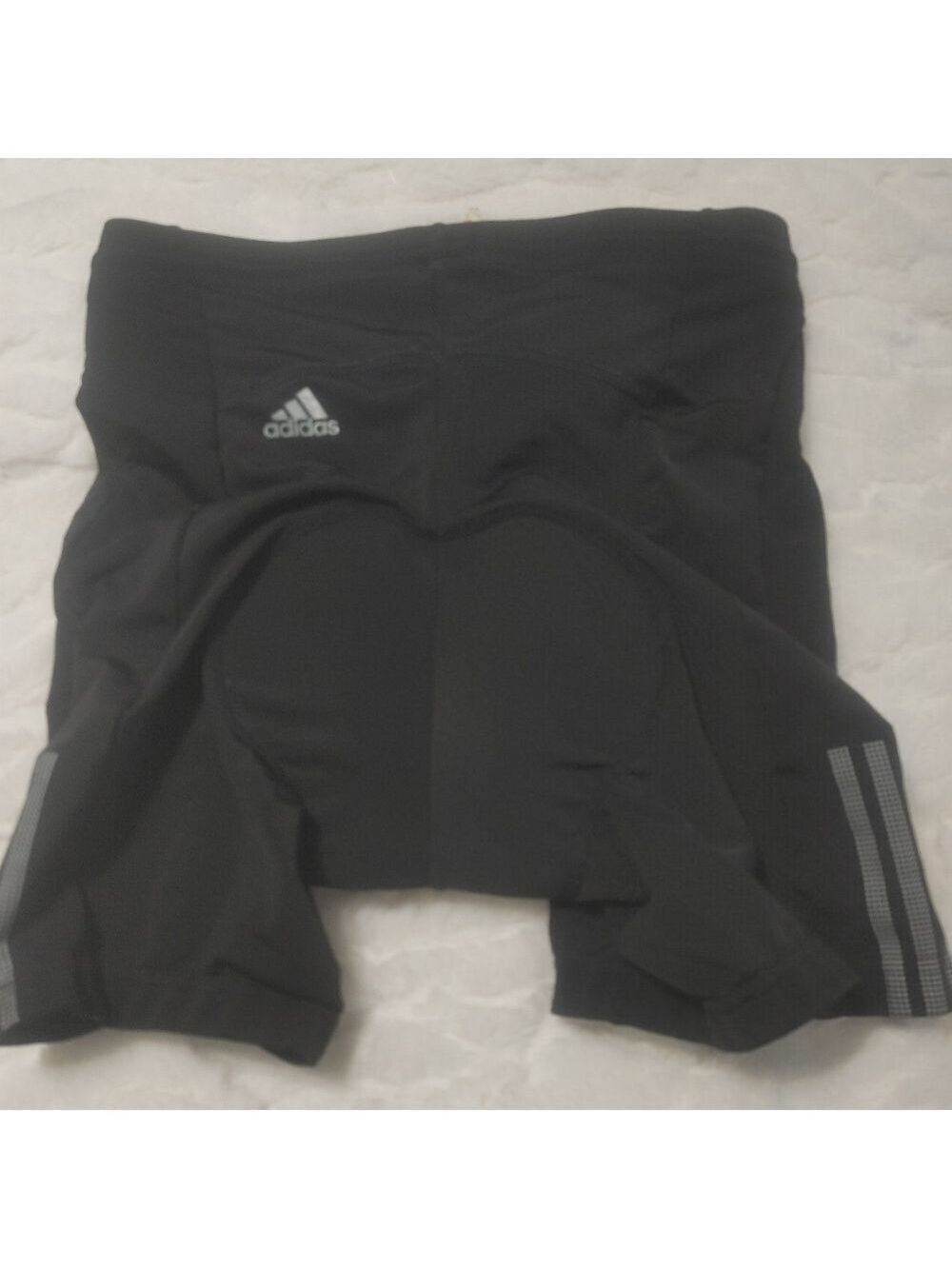Women's Adidas Cycling Shorts Size M Black Stripes 2005